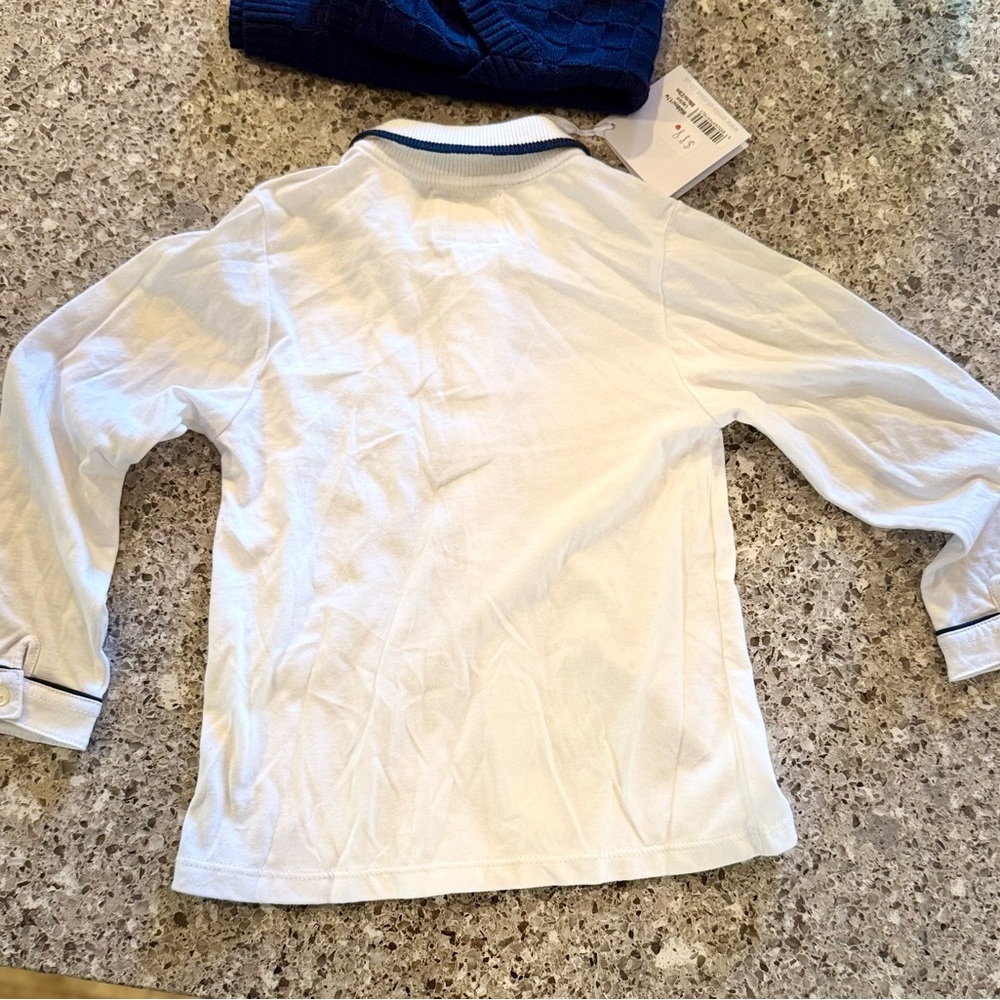 NWT Emile et Rose Baby Boy 2-Piece Sweater Vest and Matching Top- Size 23M 👶✨ - Picture 13 of 16